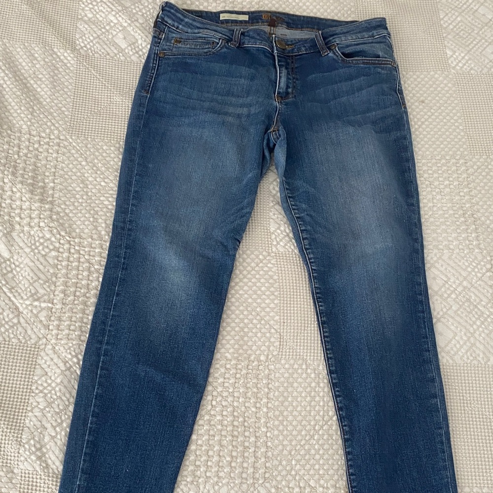 Kut from the Kloth Medium Blue Skinny Jeans 10P